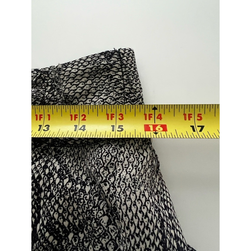 Anthropologie Maeve Annette Snake Print Pleated Midi Skirt Size 14 Tie Waist - Picture 9 of 9